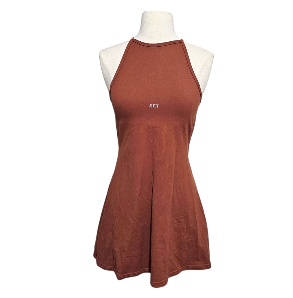 SET Active Sportbody Rust Brown Performance Skort Dress Size Small - Picture 2 of 13
